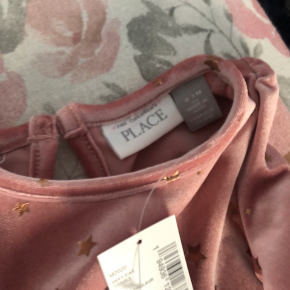 NEW Children’s Place Rose Blush Velvet & Tulle Baby Dress with Fur Vest - Picture 6 of 8